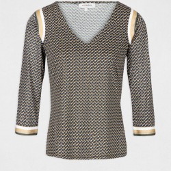 Bluza Morgan TARIKA, cu insertii aurii, XS