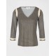 Bluza Morgan TARIKA, cu insertii aurii, XS