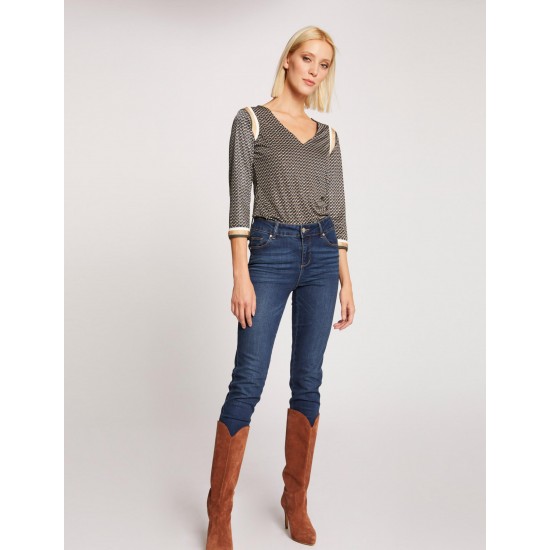 Bluza Morgan TARIKA, cu insertii aurii, XS
