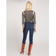 Bluza Morgan TARIKA, cu insertii aurii, XS