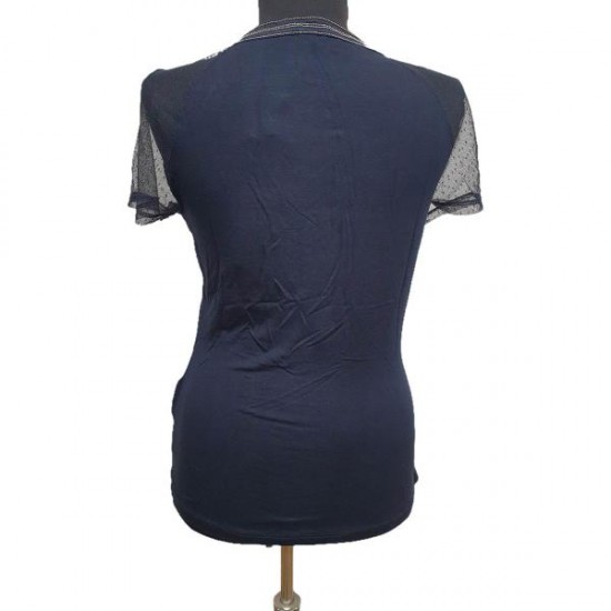 Bluza Morgan cu aplicatii argintii DEOFIL, S - LICHIDARE STOC!