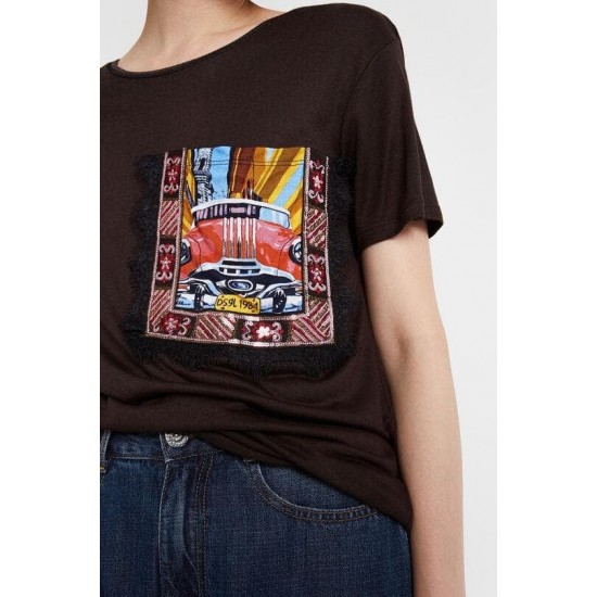 Bluza tip tricou Desigual NORAH, L