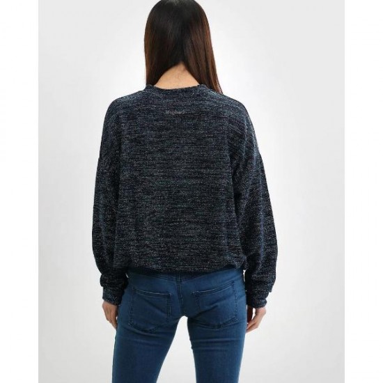 Bluza Desigual SWEAT LUREX, cu insertii metalice, S