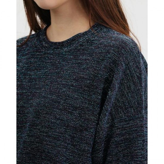 Bluza Desigual SWEAT LUREX, cu insertii metalice, S