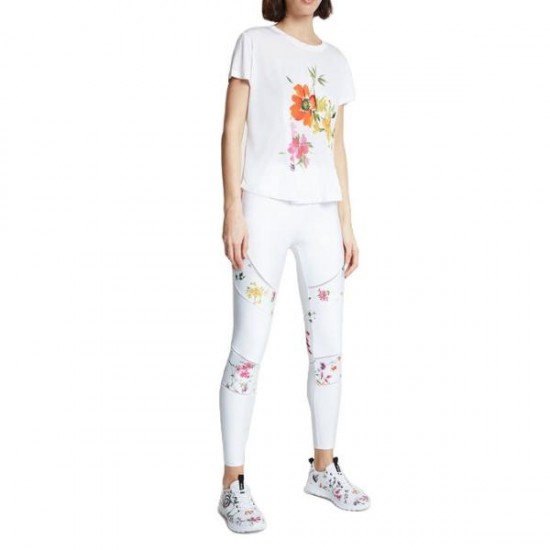 Tricou Desigual TEE FRONT PLEATS GARDENS, S