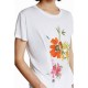 Tricou Desigual TEE FRONT PLEATS GARDENS, S