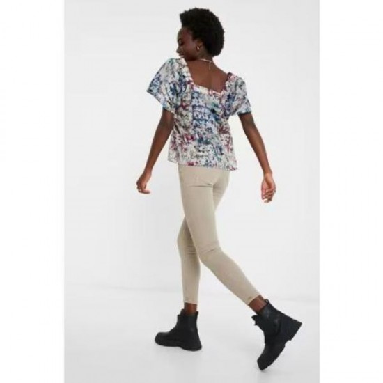 Bluza Desigual cu insertii argintii, TUA, XS