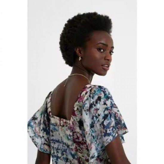 Bluza Desigual cu insertii argintii, TUA, XS