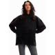 Bluza Desigual cu gluga, PATCH FLOWERS, S