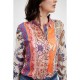 Camasa Desigual cu insertii argintii, BOHO, XS