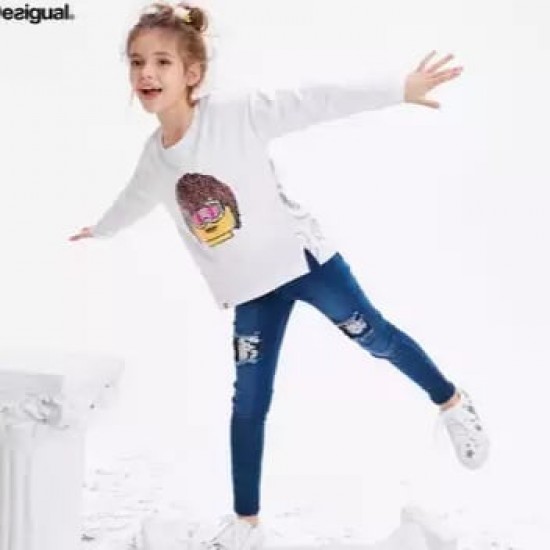 Bluza Desigual copii PAYED,  cu paiete reversibile 9/10 ani