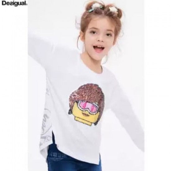 Bluza Desigual copii PAYED,  cu paiete reversibile 9/10 ani