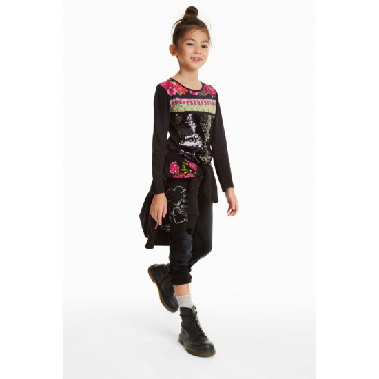 Bluza Desigual copii LLAFRANC, cu paiete reversibile 3/4 ani, 5/6 ani, 9/10 ani, 13/14 ani