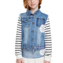 Geaca denim Desigual copii  , BIZNAGA ,  9/10 ani