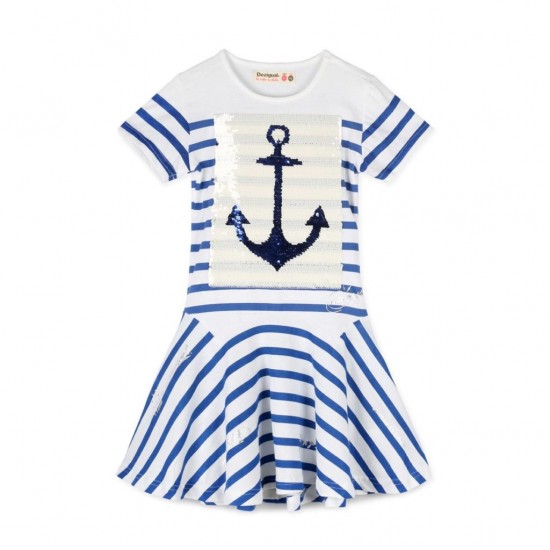 Rochie Desigual copii BANJUL,  cu paiete reversibile 9/10 ani