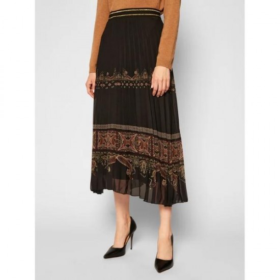 Fusta  Desigual MURRAY, cu insertii aurii in talie, XL