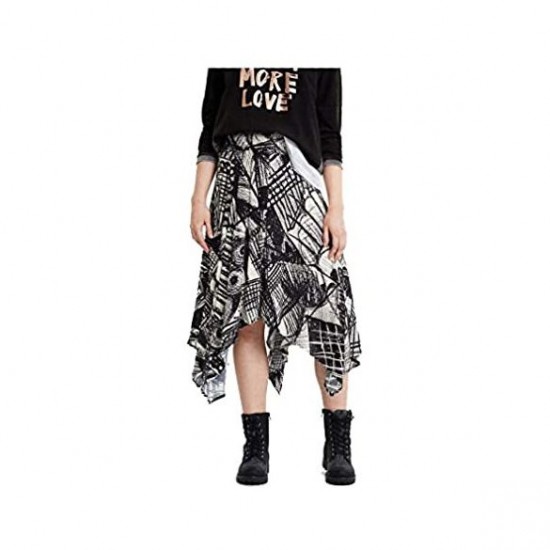 Fusta Desigual KINGSLEY asimetrica, S