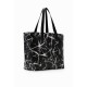 Geanta Desigual reversibila, din piele ecologica si material textil, cu plic interior, NAMIBIA