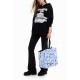 Geanta Desigual reversibila, din piele ecologica si material textil, cu plic interior, NAMIBIA