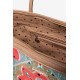 Geanta Desigual shopper din piele ecologica, cu broderie cu model arabesque