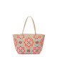 Geanta Desigual shopper din piele ecologica, cu broderie cu model arabesque