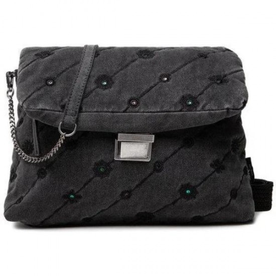 Geanta Desigual denim VERA, cu 2 barete schimbabile