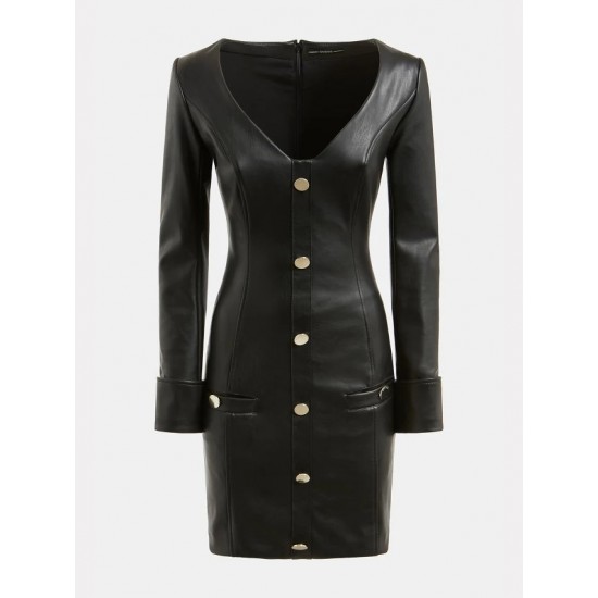 Rochie Guess din piele ecologica, S, M