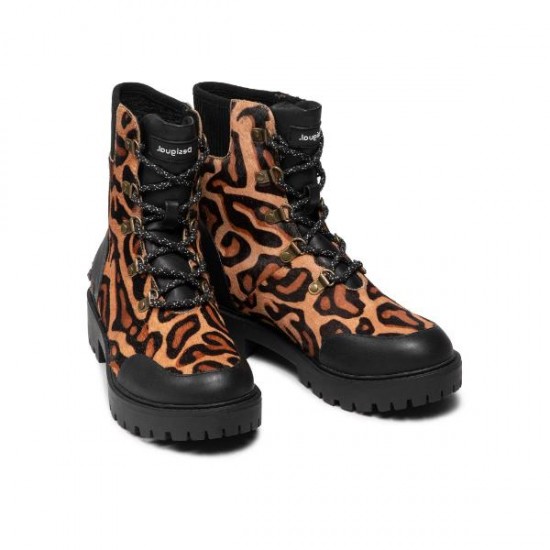 Ghete Desigual biker, din piele ecologica si piele naturala, 37, 40