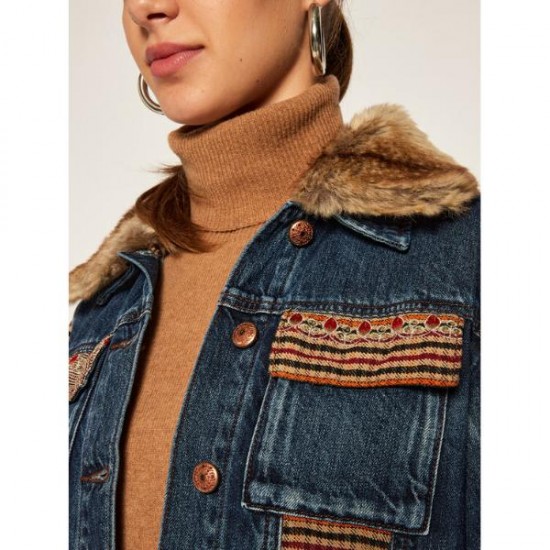 Geaca denim Desigual ALMU, XS