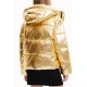 Geaca Desigual cu gluga, cu aspect metalizat, cu maneci detasabile, JIMAN, M, L