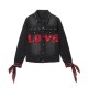 Geaca denim  Desigual LOVE HEART, XS