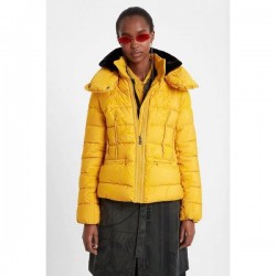 Geaca Desigual din puf, cu guler detasabil, SUNNA, L