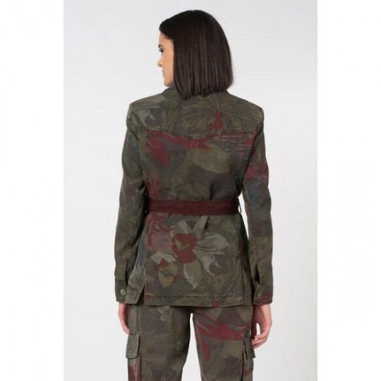 Jacheta Desigual cu umeri intariti cu burete, cu cordon in 2 culori,  CHAQCAWAII, S