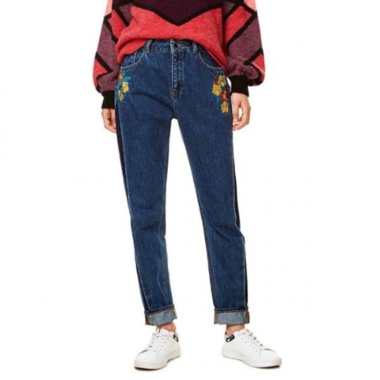 Pantaloni denim Desigual, S