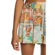 Pantaloni Desigual cu insertii argintii, cu talie pe elastic, CRETA, S, XL