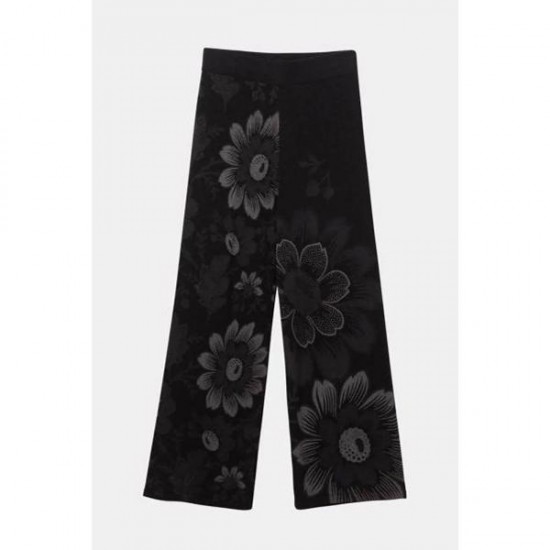 Pantaloni Desigual  cu insertii metalizate, LUA, L