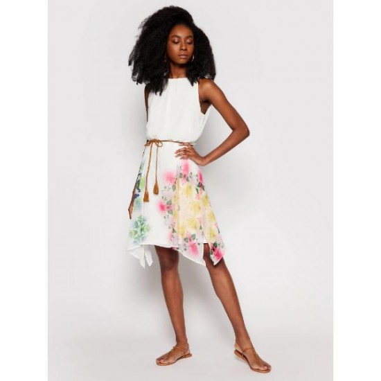 Rochie Desigual cu cordon, crapata bilateral, SHEN,  M, L